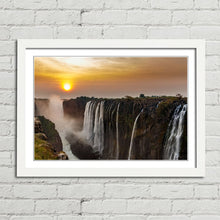 Load image into Gallery viewer, Victoria Falls Sunset Zambia
