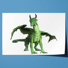 Load image into Gallery viewer, Fantasy Dragon Green Monster
