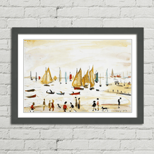 Load image into Gallery viewer, LS Lowry Yachts Painting
