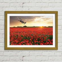 Load image into Gallery viewer, Spitfire at Sunset Poppy Field
