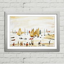 Load image into Gallery viewer, LS Lowry Yachts Painting
