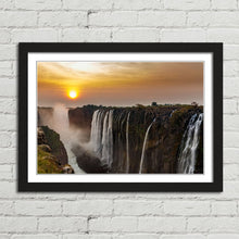 Load image into Gallery viewer, Victoria Falls Sunset Zambia
