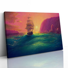 Load image into Gallery viewer, Sailing Ship at Sea Oil Painting
