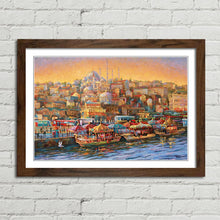 Load image into Gallery viewer, Golden Horn Bay Istanbul Oil Painting
