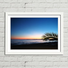 Load image into Gallery viewer, Beach Sunset Palm Tree Aegean Sea
