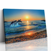 Load image into Gallery viewer, Dolphin Jumping in Thai Sunset
