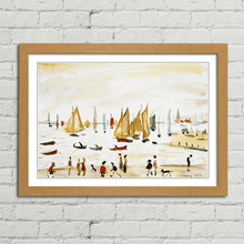 Load image into Gallery viewer, LS Lowry Yachts Painting
