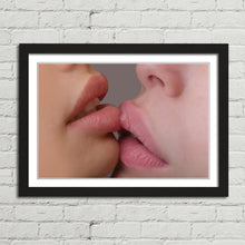 Load image into Gallery viewer, Girls Kissing Close Up Lips
