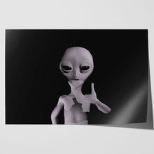 Load image into Gallery viewer, Grey Alien Thumbs Up ET
