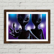 Load image into Gallery viewer, Two Aliens Reaching Out
