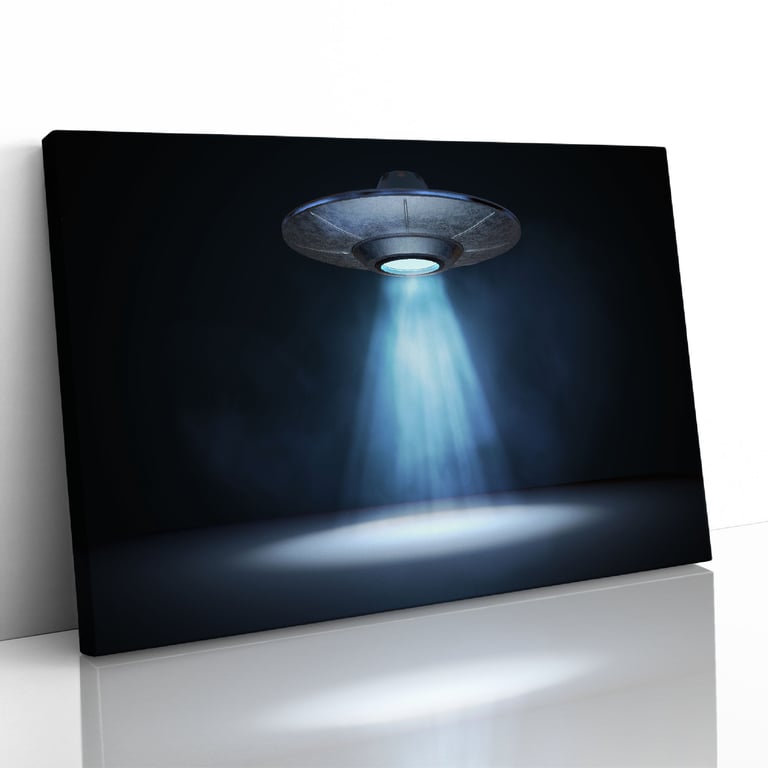 UFO Alien Spaceship Light Beam