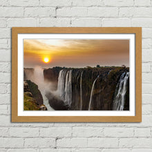 Load image into Gallery viewer, Victoria Falls Sunset Zambia
