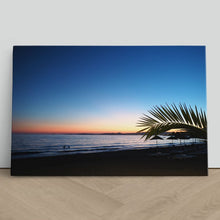 Load image into Gallery viewer, Beach Sunset Palm Tree Aegean Sea
