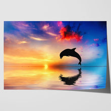 Load image into Gallery viewer, Dolphin Jumping at Sunset
