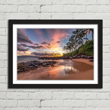 Load image into Gallery viewer, Colourful Beach Sunset Secret Cove Maui
