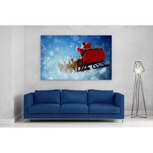 Load image into Gallery viewer, Santa Claus Riding Sleigh Reindeer Gifts
