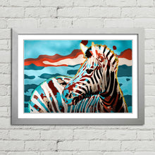 Load image into Gallery viewer, Zebra in Abstract Colours
