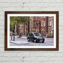 Load image into Gallery viewer, Black Cab on London Street
