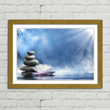 Load image into Gallery viewer, Zen Massage Stones and Lotus
