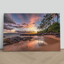 Load image into Gallery viewer, Colourful Beach Sunset Secret Cove Maui
