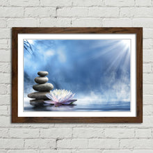 Load image into Gallery viewer, Zen Massage Stones and Lotus
