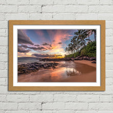 Load image into Gallery viewer, Colourful Beach Sunset Secret Cove Maui
