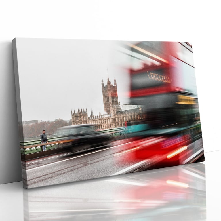 Red Bus at Houses of Parliament London