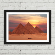 Load image into Gallery viewer, Ancient Pyramids at Sunset Giza
