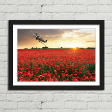 Load image into Gallery viewer, Spitfire at Sunset Poppy Field
