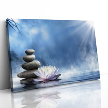 Load image into Gallery viewer, Zen Massage Stones and Lotus
