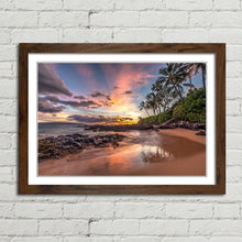 Load image into Gallery viewer, Colourful Beach Sunset Secret Cove Maui
