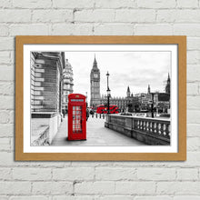 Load image into Gallery viewer, London Telephone Box and Big Ben
