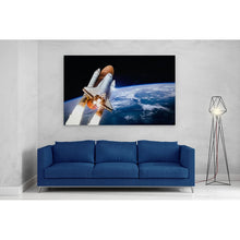 Load image into Gallery viewer, Space Shuttle in Outer Space with Earth
