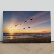 Load image into Gallery viewer, Birds Flying at Sunset
