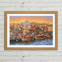 Load image into Gallery viewer, Golden Horn Bay Istanbul Oil Painting
