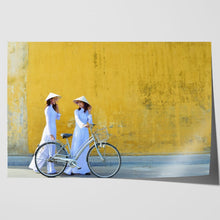 Load image into Gallery viewer, Traditional Girls on Bikes Hoi An
