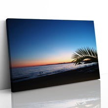 Load image into Gallery viewer, Beach Sunset Palm Tree Aegean Sea
