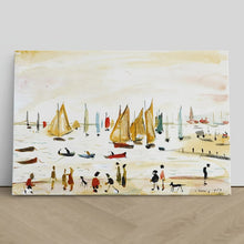 Load image into Gallery viewer, LS Lowry Yachts Painting
