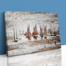 Load image into Gallery viewer, LS Lowry Sailing Boats Painting
