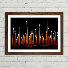 Load image into Gallery viewer, Candles Burning in the Dark
