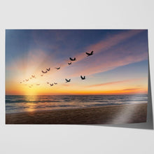 Load image into Gallery viewer, Birds Flying at Sunset
