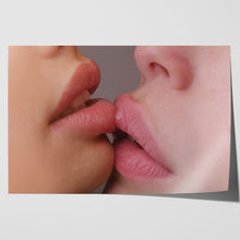 Load image into Gallery viewer, Girls Kissing Close Up Lips
