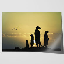 Load image into Gallery viewer, Meerkats at Sunset
