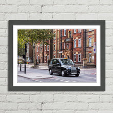 Load image into Gallery viewer, Black Cab on London Street
