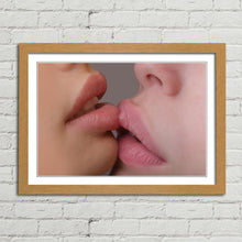 Load image into Gallery viewer, Girls Kissing Close Up Lips
