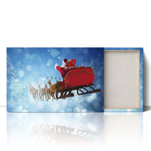 Load image into Gallery viewer, Santa Claus Riding Sleigh Reindeer Gifts
