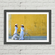 Load image into Gallery viewer, Traditional Girls on Bikes Hoi An
