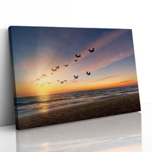 Load image into Gallery viewer, Birds Flying at Sunset
