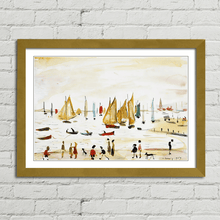 Load image into Gallery viewer, LS Lowry Yachts Painting
