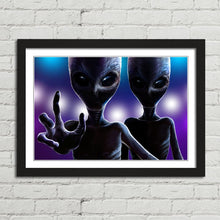 Load image into Gallery viewer, Two Aliens Reaching Out
